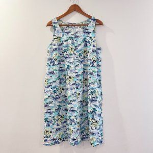 J. Jill Love Linen Dress Size Medium; fits closer to a large